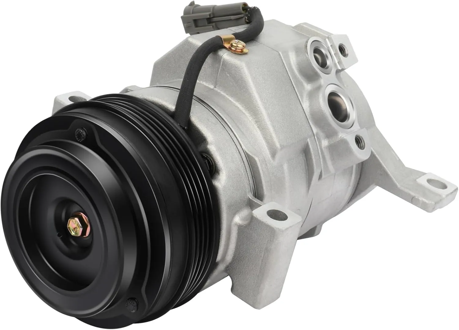 Fast Cooling A/C Compressor with Clutch, 4 Groove - Compatible with 2006-2016 Chevrolet Express 1500/2500