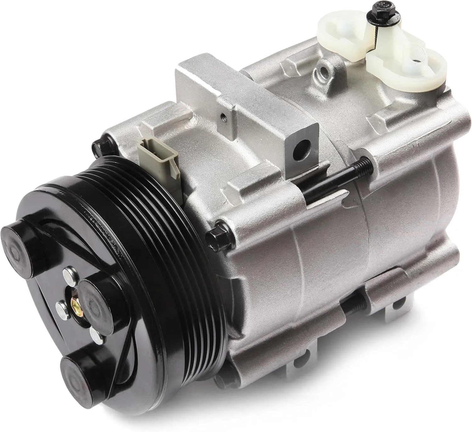 AC Compressor with Clutch 1994-2007 Fit for Ford for F-150 for F-250 for F-350 for F450 for F550 for Ford Mustang for Mercury Cougar 4.6L 5.4L 6.8L AC Compressor 6 Grooves FS10