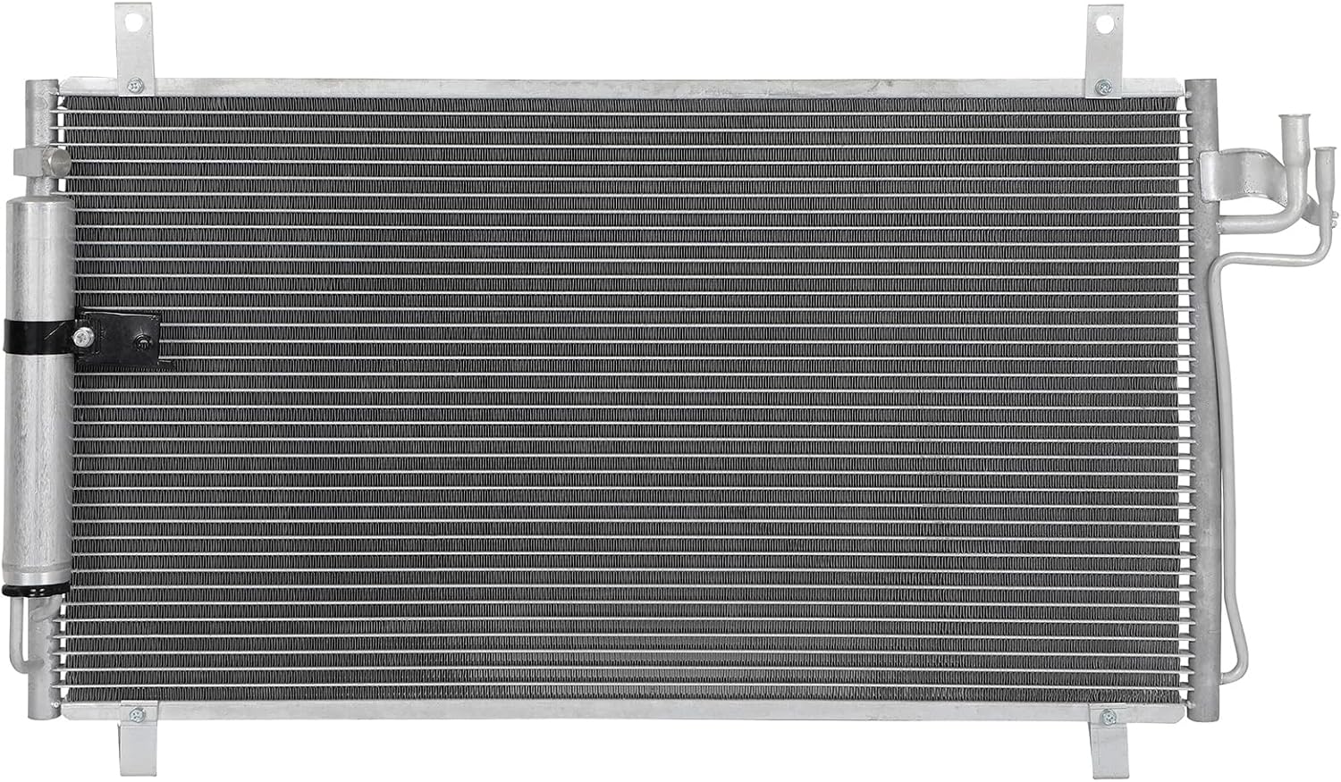 AC Condenser Compatible with 2003-2007 Infiniti G35 Base Coupe 2-Door & Sedan 4-Door – Radiator Cooling Fan Assembly, Replacement 92100AL570, 4704