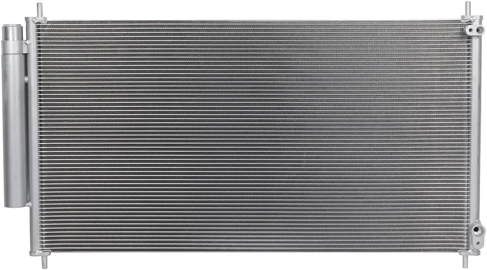 AC Condenser Compatible with 2012-2015 Honda Civic DX/EX/EX-L/HF/LX Sedan 4-Door, Radiator Cooling Fan Assembly, Replacement 3976, 3976C, CN 3976PFC, CN3976PFC, 7-3976