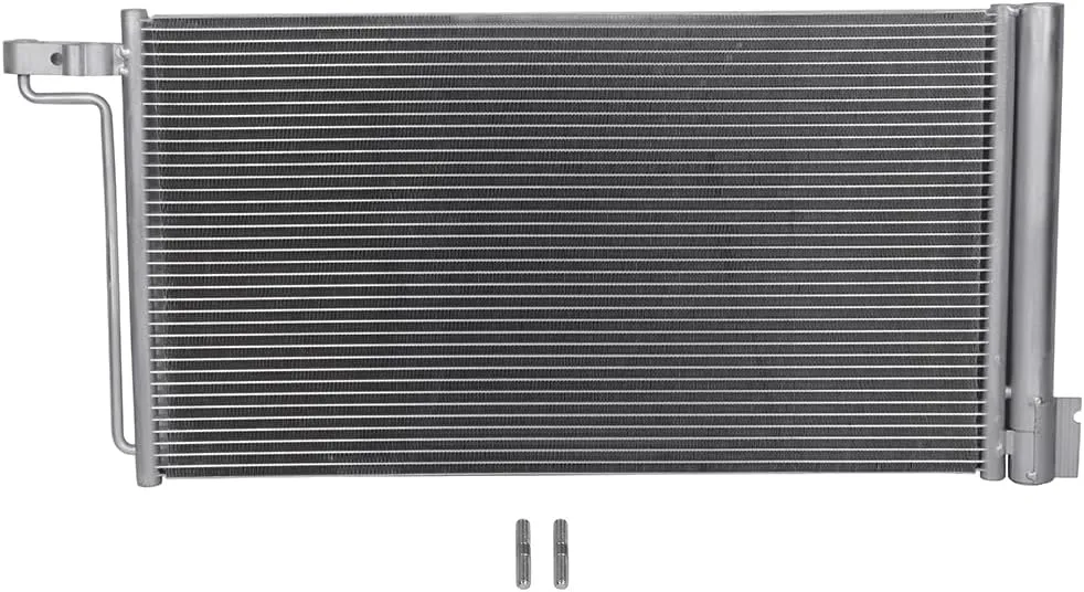 AC Condenser Compatible with 2015-2018 Ford Focus SE/Titanium Hatchback & Sedan 4-Door, Radiator Cooling Fan Assembly, Replacement 4914, 940765, F1FZ19712A, 1857751, F1F119710CA