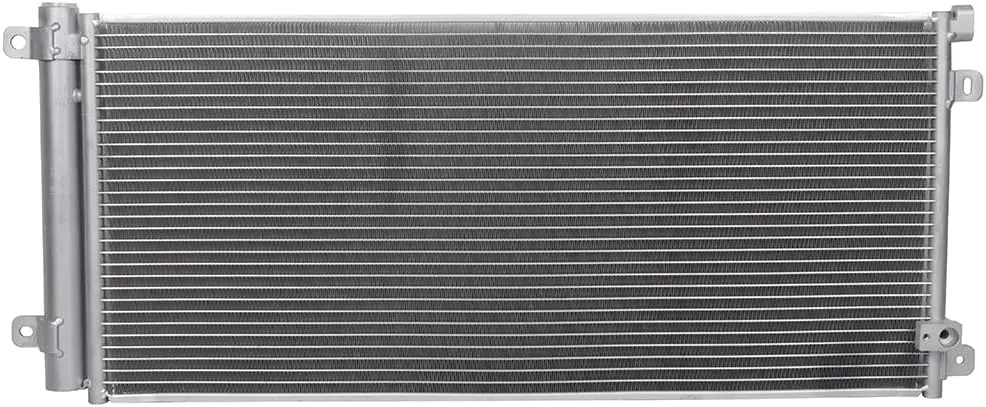 AC Condenser & Radiator Cooling Fan Assembly Compatible with 2017-2019 Honda Civic EX/EX-L/LX Hatchback 4-Door — Replacement 30008, CN30008PFC, 80100TBCA01, HO3030163