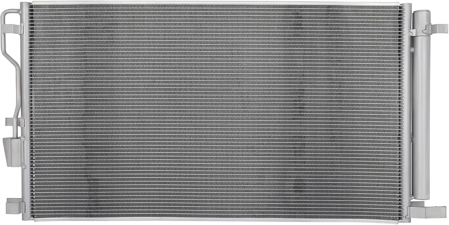 AC Condenser Compatible with 2020-2022 Kia Sportage & 2019-2021 Hyundai Tucson, Radiator Cooling Fan Assembly, Replacement 30141, 97606D3820