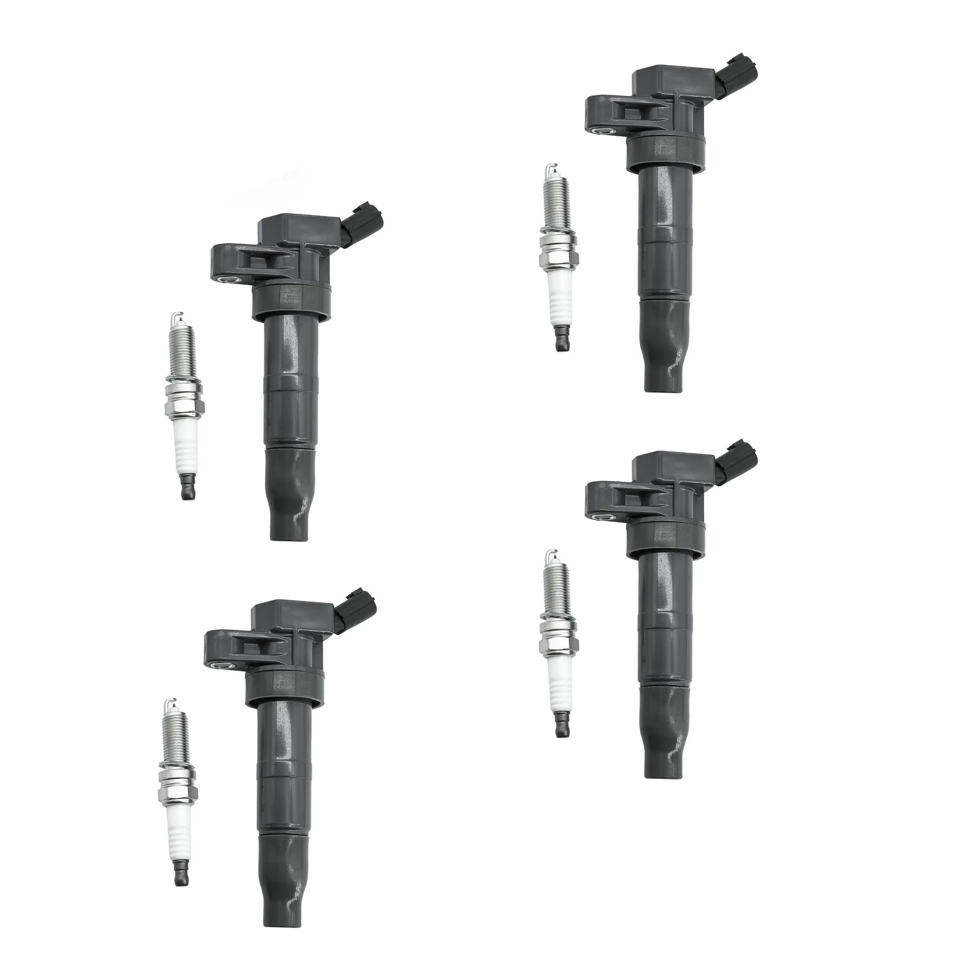 Ignition Coil UF611 27300-3F100 C1667 & XP6203 Double Iridium Spark Plug for HYUNDAI Sonata Santa Fe Tucson Genesis Coupe