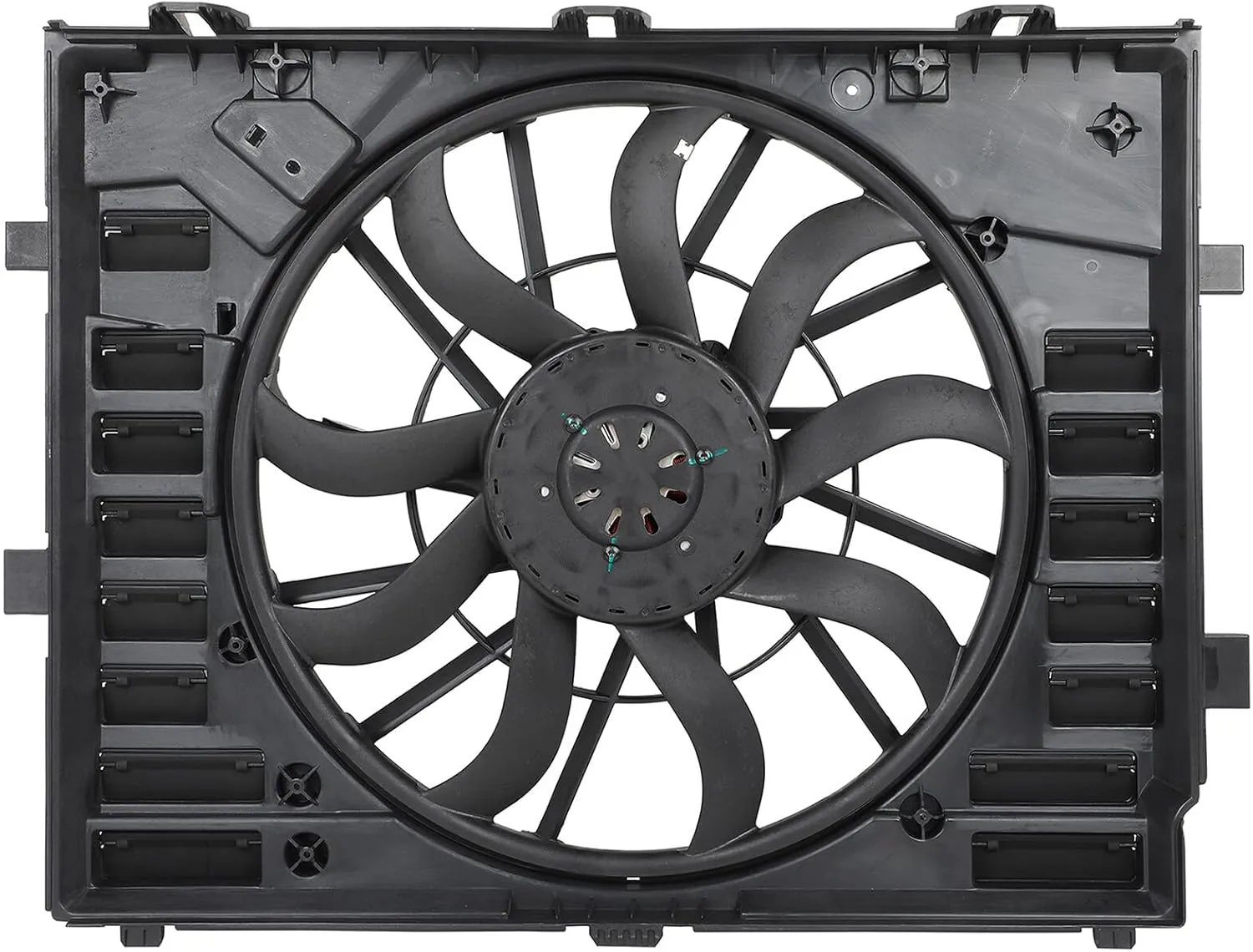 Radiator Cooling Fan Assembly Compatible with 2012-2017 Touareg | Replaces SK621F03, 7P0121203H, 7P0121203C, 7P0121203E, 7P0121203K