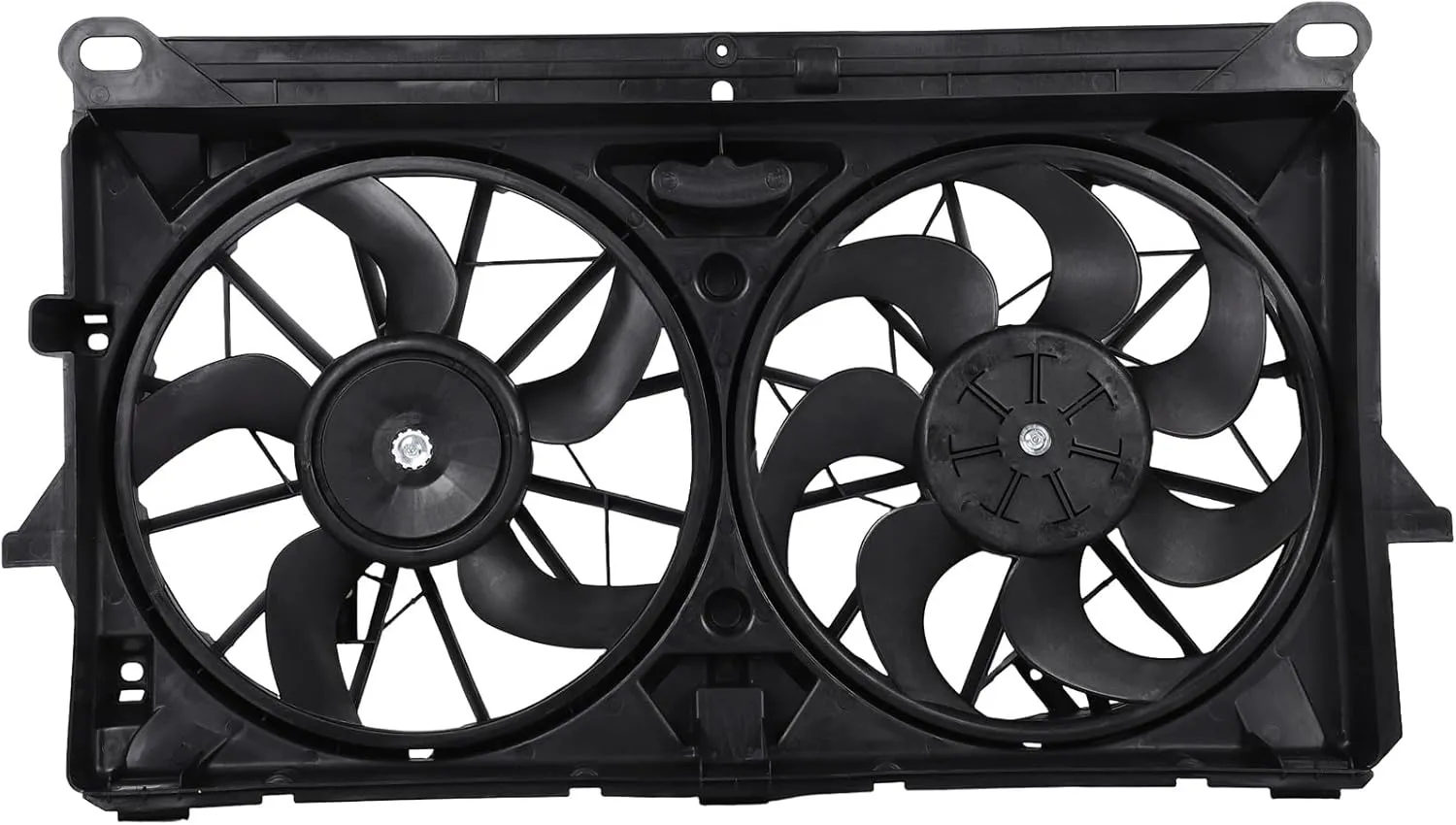 Radiator Cooling Fan Assembly Compatible with GMC Sierra 1500 4.3L, Chevrolet Silverado 1500 4.8L (2007-2013), Suburban 1500 5.3L (2007-2014) – Replaces AC Condenser Fan 620653, 622220, GM3115211