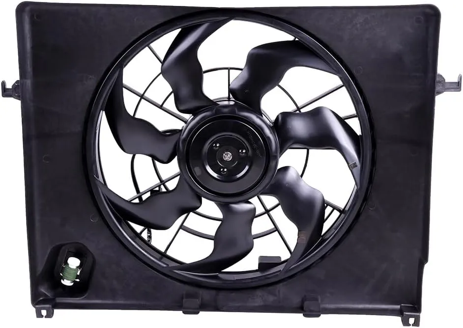 Radiator Fan Compatible with 2011-2014 Hyundai Sonata & 2011-2012 Kia Optima – Replaces 253803Q170, 615343372211, 674-50659, H8965A, HY3115129