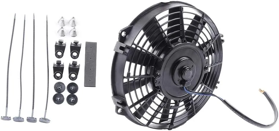 Universal A/C Condenser Compatible with Kia Amanti (2004-2006), Borrego (2009-2011), Cadenza (2014-2018) – Cooling Fan Assembly