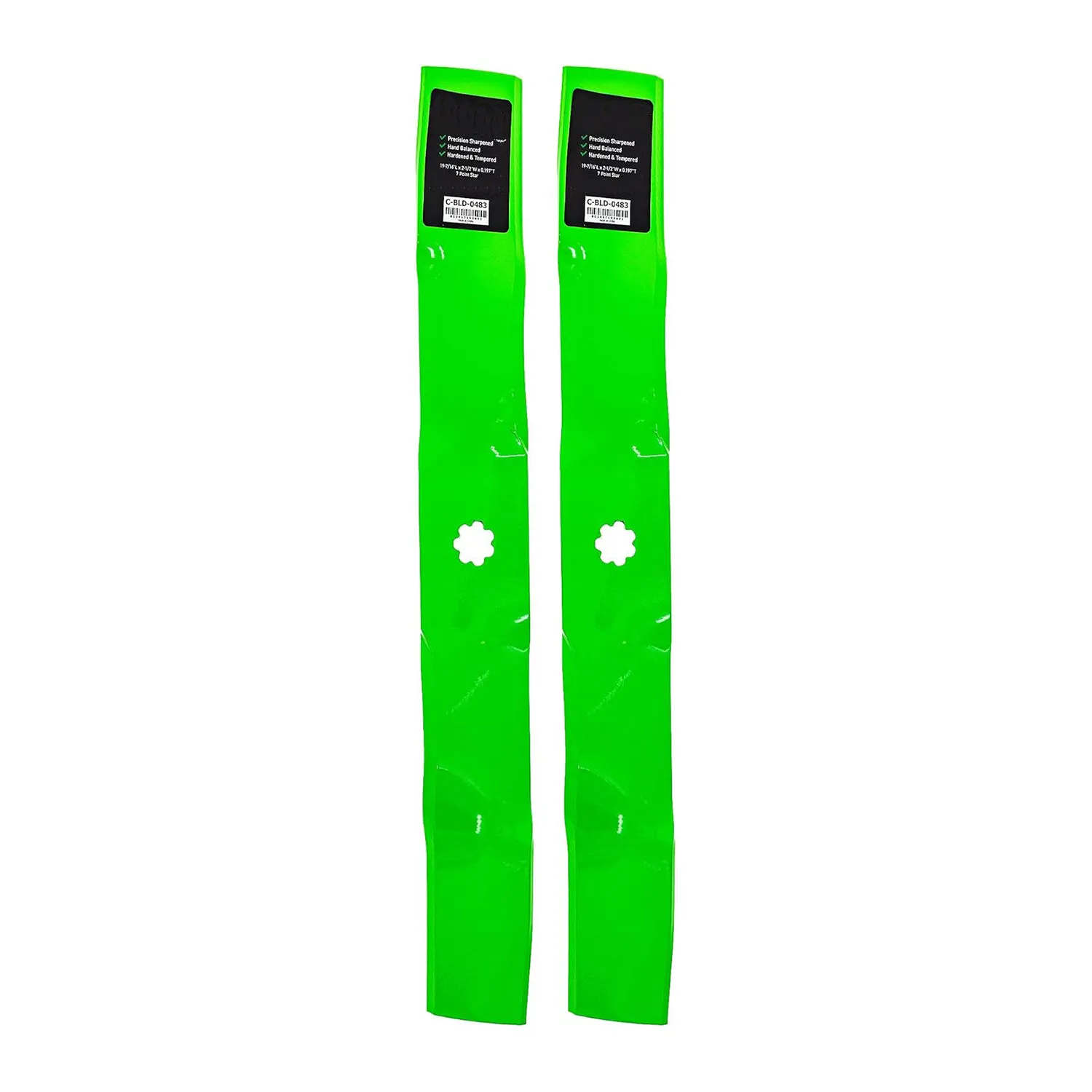 2 Pack Blade AM141040 for John Deere LT150 LT160 STX38 LX188 X300 X310 F525 GT275 38" Deck (Mulching)