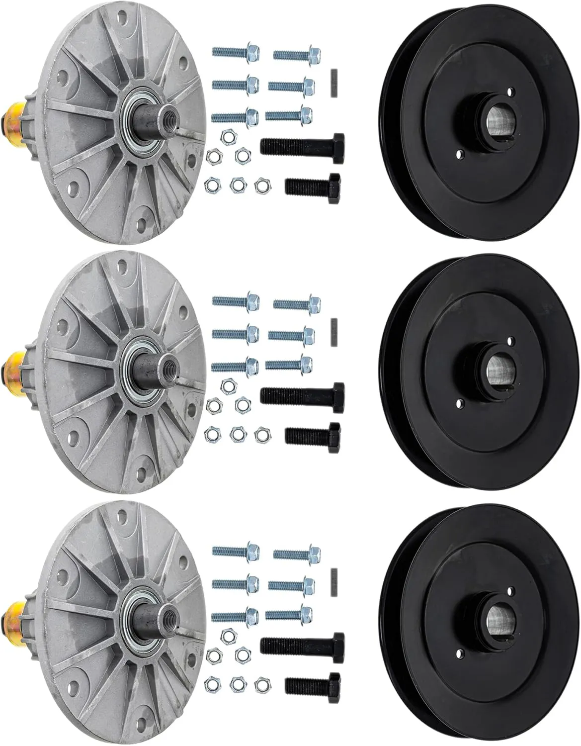 3 Pack Deck Spindle 4171231 4168381 for Bobcat ZT3000 ZT3500 FastCat Pro RS 48-Inch 52-Inch