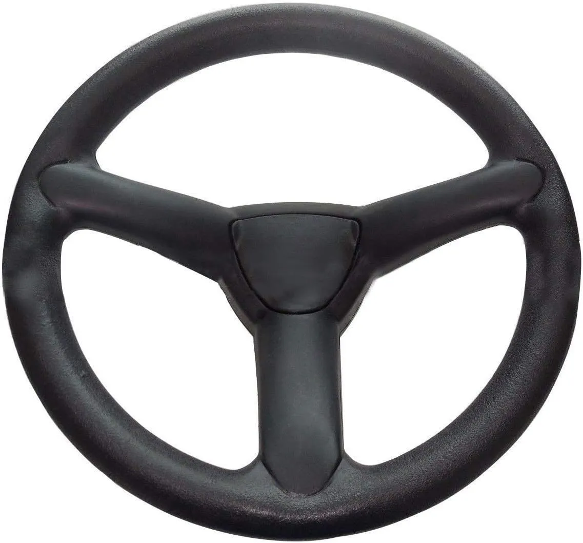 Black Plastic 3-Spoke Steering Wheel GY20039 GY22528 For John Deere D100 D105 D110 D120 D130 D140 Lawn Mower Tractor