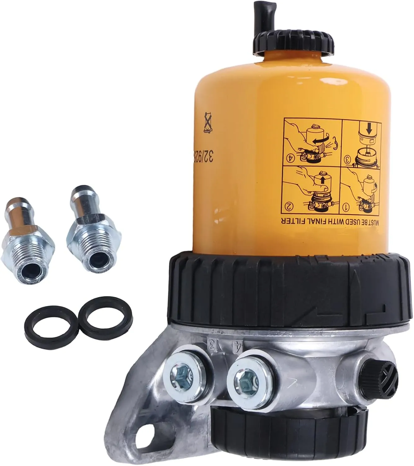 Fuel Water Seperator 130-7092 1307092 CA1307092 for Caterpillar 216 226 228 232 236 242 416B 424D 914G IT14G Loaders 3034 3054 3024C C4.4 Engines