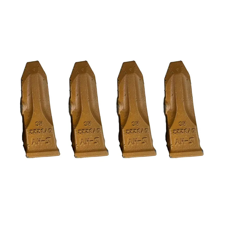 4 Pieces Rock Chisel Bucket Tooth 6Y-3222RC for Caterpillar CAT Excavator 305.5E 306 06E 307 307B 307E 308 309 310