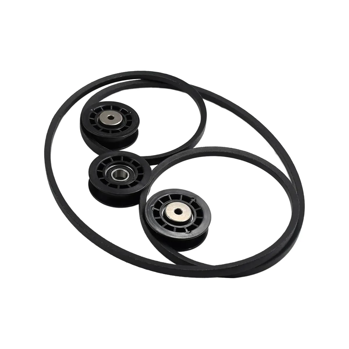 Pulley & Belt Kit for Husqvarna HU 625 700 725 800 L 221 Include 581904001 ×2, 587969201, 580364609