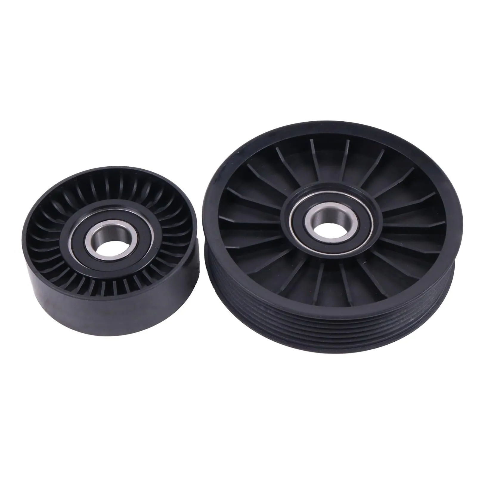 Serpentine Belt Idler Pulley Set 864625T 807757T for Mercruiser V6 V8 Engine